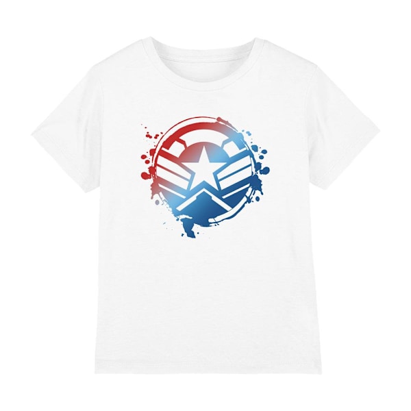 Captain America Barn/Barn Gradient Crest T-Shirt 9-10 År White 9-10 Years