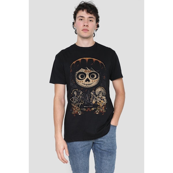 Coco Herr Ernesto Miguel Hector Målad Poster Med Dödskalle T-Shirt Black M