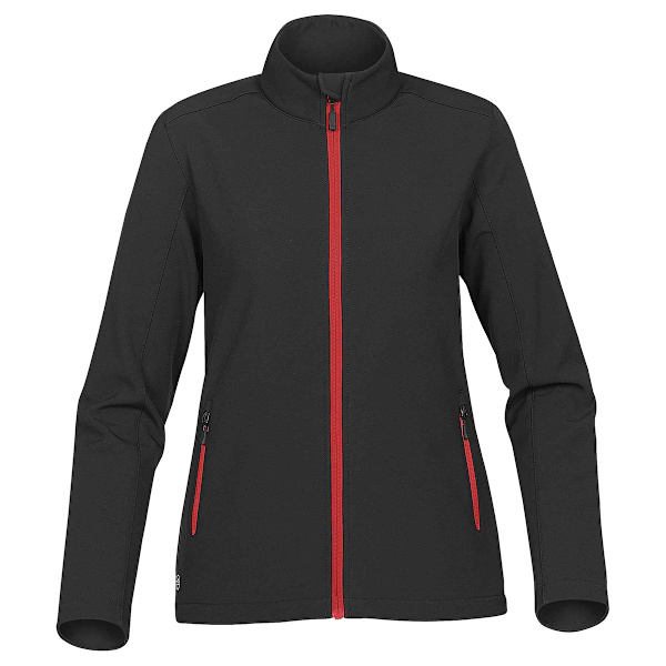 Stormtech Dam/Kvinnor Orbiter Softshell Jacka M Svart/Ljusröd Black/Bright Red M