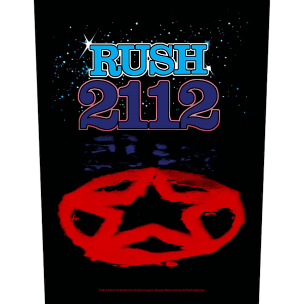 Rush 2112 Patch One Size Svart/Röd/Blå Black/Red/Blue One Size