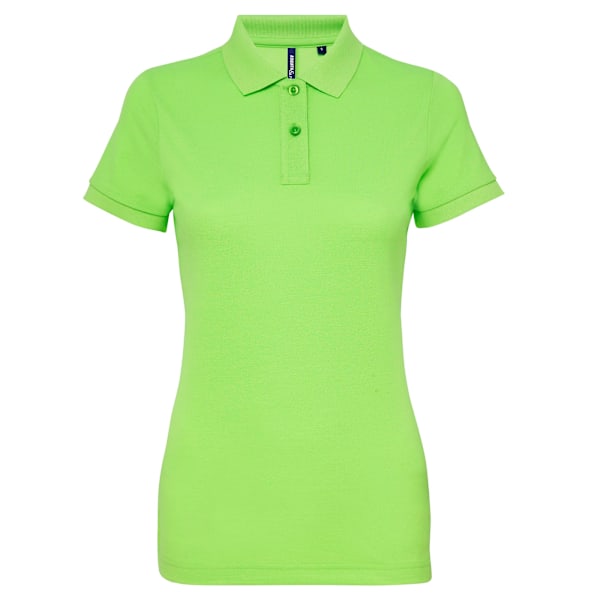 Asquith & Fox Dam/Dam Short Sleeve Performance Blend Polo Neon Green M