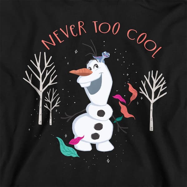 Frost Barn/Barn Aldrig För Cool Olaf Tröja med huva 7-8 År Black 7-8 Years