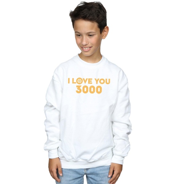 Marvel Pojkar Avengers Endgame Jag Älskar Dig 3000 Arc Reactor Tröjor White 12-13 Years