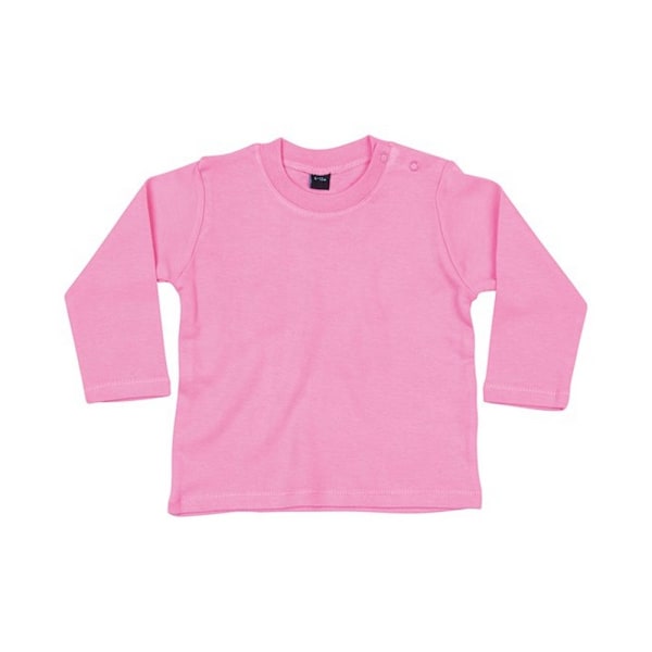 Babybugz Baby Plain Long-Sleeved T-Shirt 3-6 Månader Bubblegum P Bubblegum Pink 3-6 Months