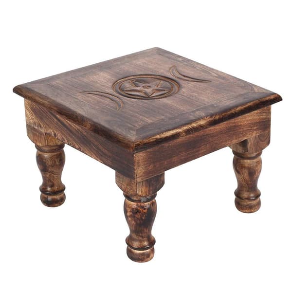Medium Triple Moon Altar Table One Size Wood Wood One Size