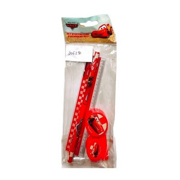 Cars Lightning McQueen Stationery Set One Size Röd Red One Size
