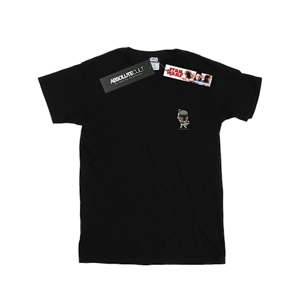 Star Wars Herr Boba Fett Brösttryck T-shirt XXL Svart Black XXL