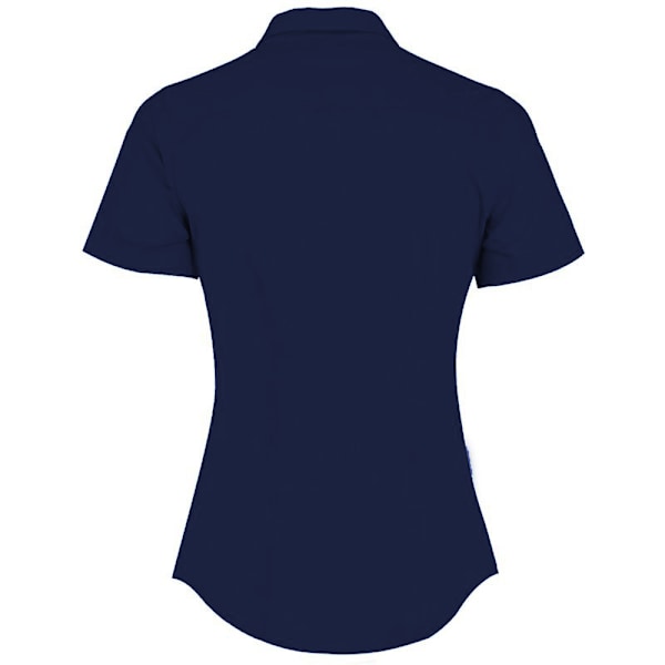 Kustom Kit Dam/Dam Short Sleeve Poplin Skjorta 10 Mörk Marinblå Dark Navy 10