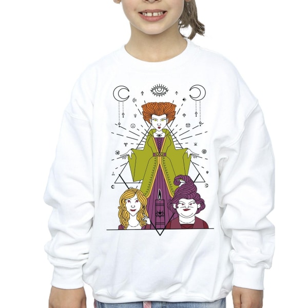 Disney Girls Hocus Pocus Candle Sweatshirt 5-6 år Vit White 5-6 Years