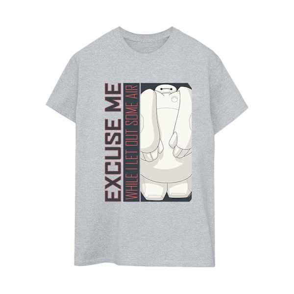 Disney Dam/Damer Big Hero 6 Baymax Excuse Me Some Air Cotto Sports Grey 3XL