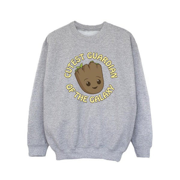 Marvel Girls I Am Groot Cutest Guardian Sweatshirt 12-13 år Sports Grey 12-13 Years