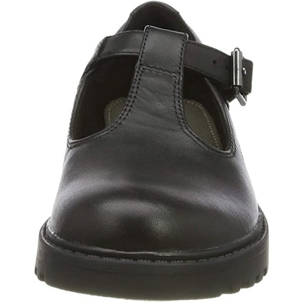 Geox J Casey G. E Läderskolskor för flickor 1.5 UK Svart Black 1.5 UK