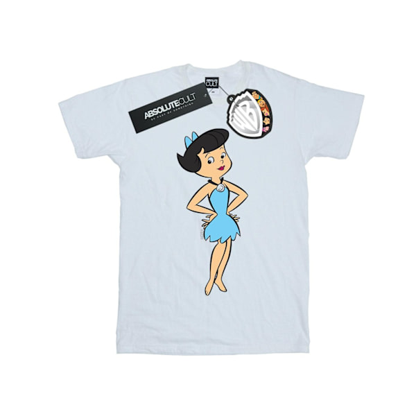 The Flintstones Girls Betty Rubble Classic Pose Bomull T-shirt White 7-8 Years