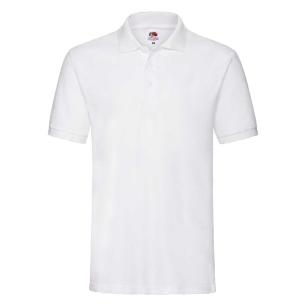 Fruit of the Loom Dam/Damer Premium Fitted Kortärmad Polo White XL