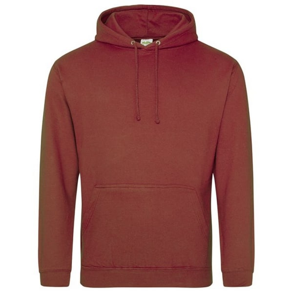 Awdis Unisex College Hooded Sweatshirt / Hoodie M Röd/Rost Red/Rust M