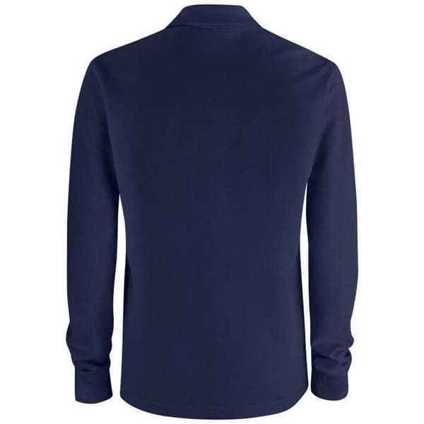 Clique Unisex Vuxen Basic Långärmad Pikétröja med Bröstficka Dark Navy L