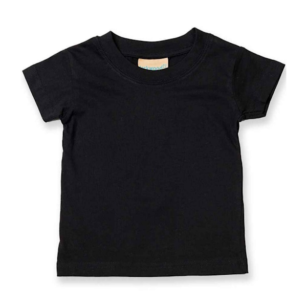 Larkwood Baby Plain T-Shirt 18-24 månader Svart Black 18-24 Months