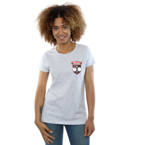Harry Potter Dam/Dam Toon Glasögon Fick T-shirt i bomull L Sports Grey L