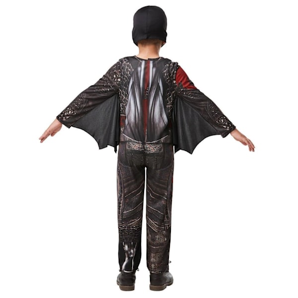 Hur man tränar din drake Pojkar Deluxe Hiccup Battlesuit Kostym Black/Grey 9-10 Years