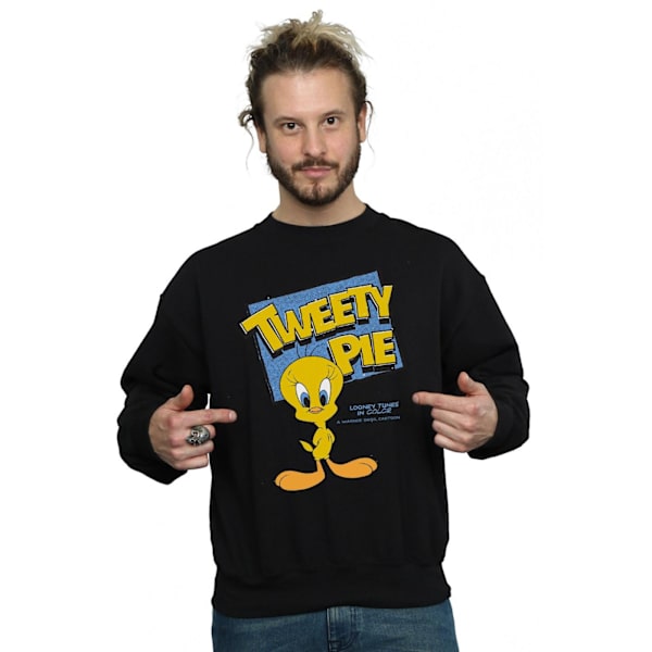 Looney Tunes Klassisk Tweety Bomullströja L Svart Black L