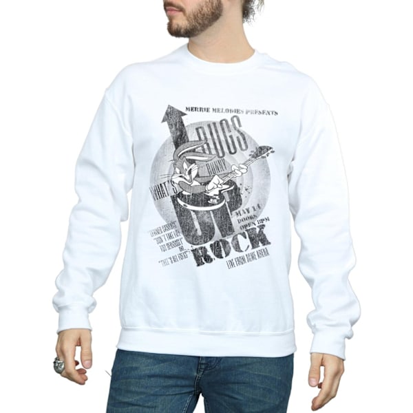 Looney Tunes Herr Bugs Bunny What´s Up Rock Sweatshirt M Vit White M