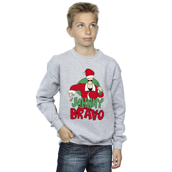 Johnny Bravo Boys Johnny Christmas Sweatshirt 3-4 år Sport Sports Grey 3-4 Years