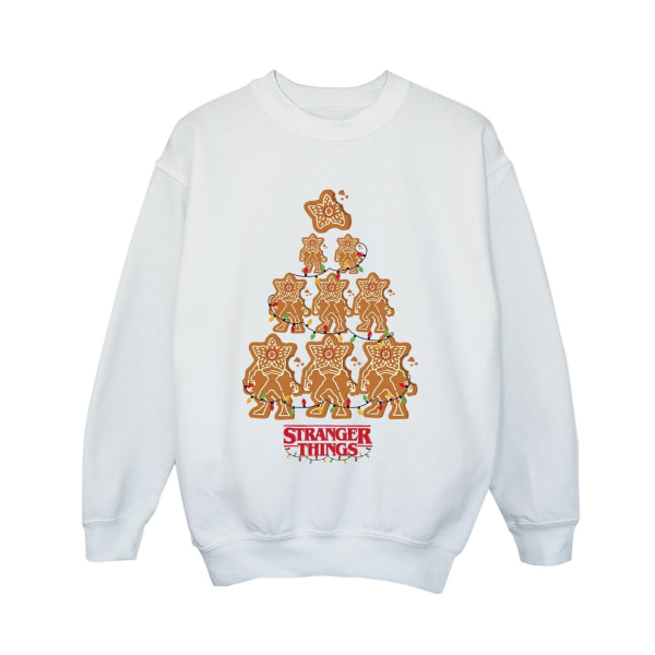 Netflix Boys Stranger Things Gingerbread Sweatshirt 7-8 år W White 7-8 Years