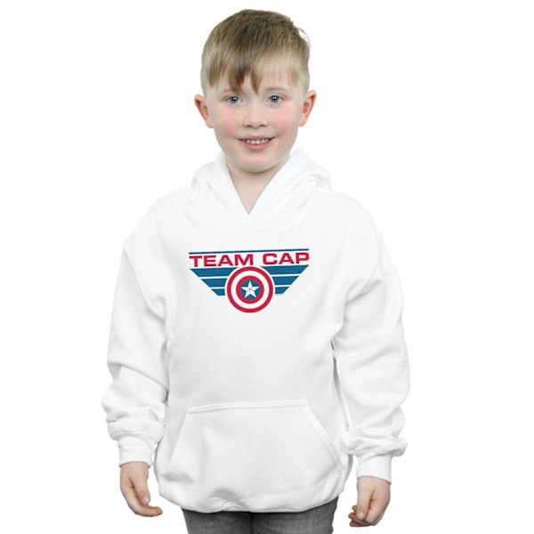 Marvel Boys Captain America Civil War Team Cap Hoodie 7-8 år White 7-8 Years