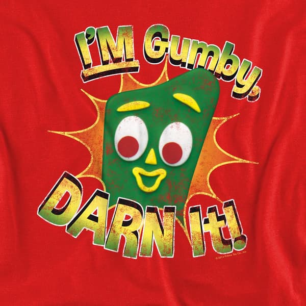 Gumby Unisex Vuxen \"Darn It\" Sweatshirt S Röd Red S