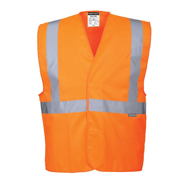 Portwest Herr Band & Brace Säkerhet Hi-Vis Väst L-XL Orange Orange L-XL