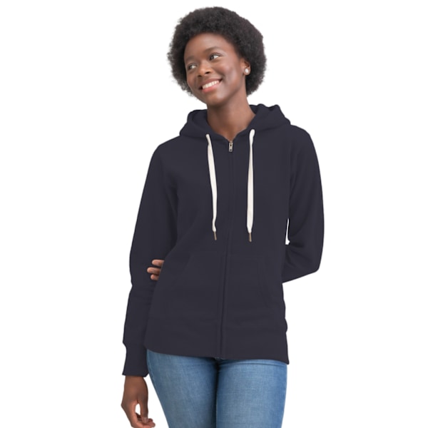 Mantis Womens/Ladies Superstar Zip Hooded Sweatshirt / Hoodie S Dark Navy S