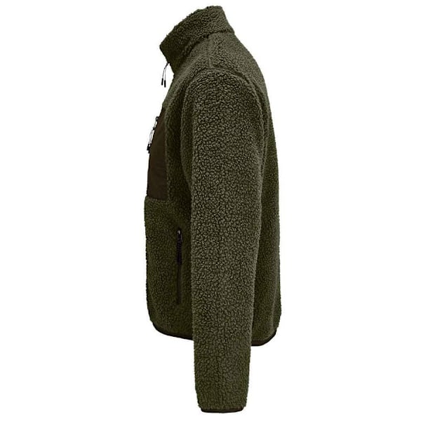 SOLS Unisex Vuxen Fury Sherpa Fleece Jacka XS Army/Dark Army Army/Dark Army XS