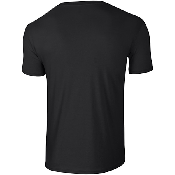 Gildan herr kortärmad mjuk t-shirt 5XL svart Black 5XL