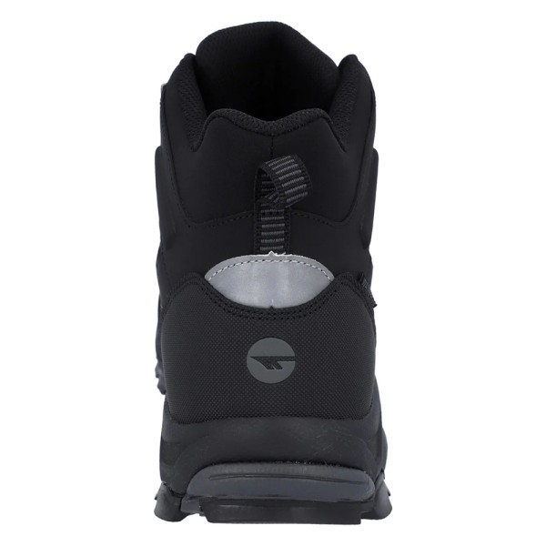 Hi-Tec Mens Jackdaw Waterproof Mid Cut Boots 3 UK Black/Carbon Black/Carbon Grey 3 UK