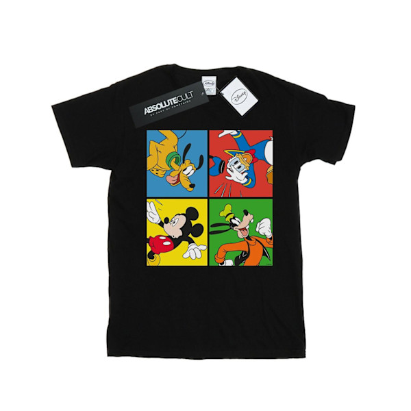 Disney Womens/Ladies Mickey Mouse Friends Bomull Boyfriend T-Sh Black 3XL