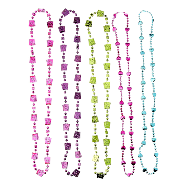 Amscan Pärlhalsband för teselskap (10-pack) En storlek Flerfärgad Multicoloured One Size