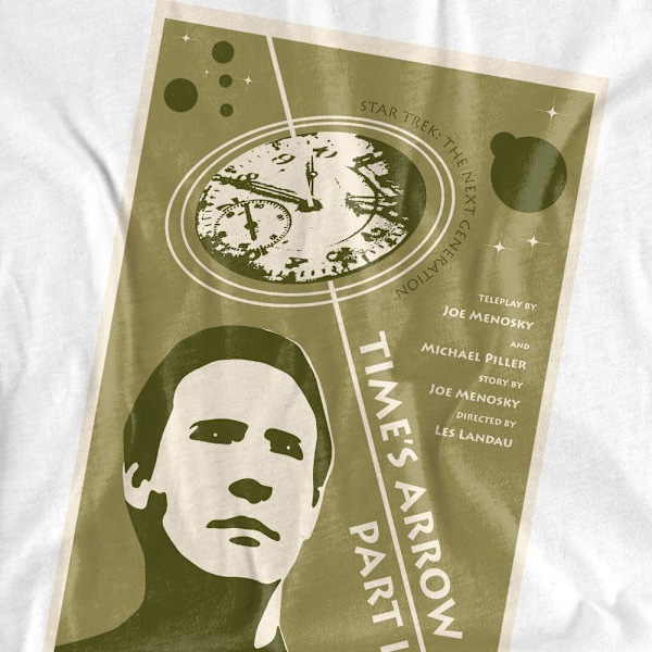 Star Trek Unisex Vuxen The Next Generation Säsong 5 Avsnitt 26 White L