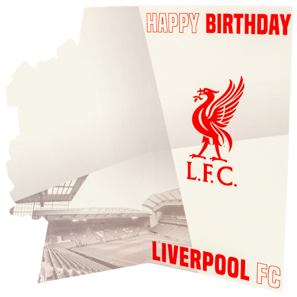 Liverpool FC Crest Födelsedagskort En Storlek Röd/Grön Red/Green One Size