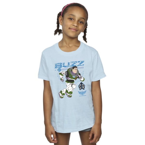 Disney Girls Lightyear Buzz Run To Action Bomull T-shirt 12-13 Baby Blue 12-13 Years