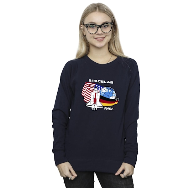 NASA Dam/Kvinnor Space Lab Sweatshirt XXL Marinblå Navy Blue XXL