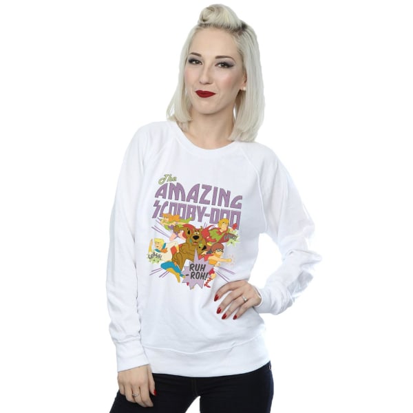 Scooby Doo Dam/Damer The Amazing Scooby Sweatshirt XXL Vit White XXL