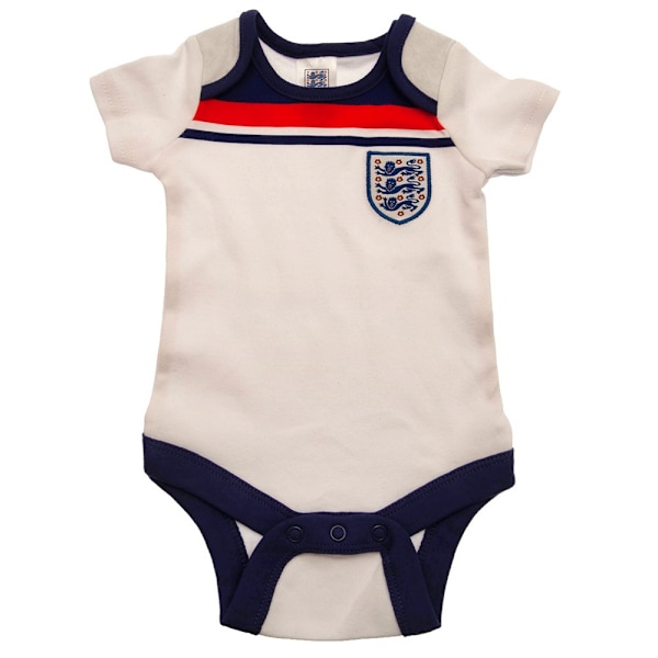 England FA Baby Retro Body 6-9 månader Vit/Röd/Blå White/Red/Blue 6-9 Months