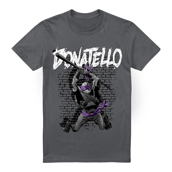 Teenage Mutant Ninja Turtles Herr Donatello T-Shirt 3XL Gråmelerad Charcoal 3XL