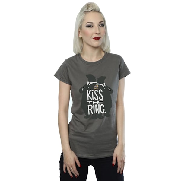 Disney Dam/Kvinnor Zootropolis Kiss The Ring Bomull T-shirt X Charcoal XXL