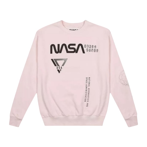 NASA Globe-tröja för damer/damer S ljusrosa Pale Pink S