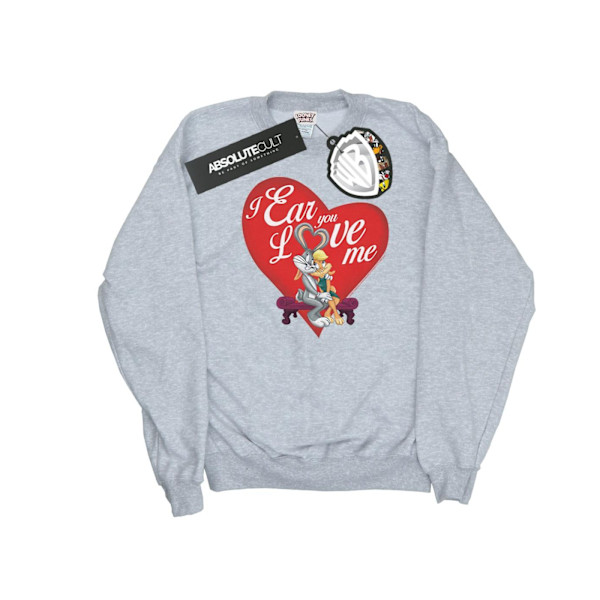 Looney Tunes Herr Bugs Bunny Och Lola Alla Hjärtans Dag Love Me S Sports Grey XL