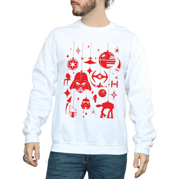 Star Wars Jul Dekorationer Sweatshirt M Vit White M