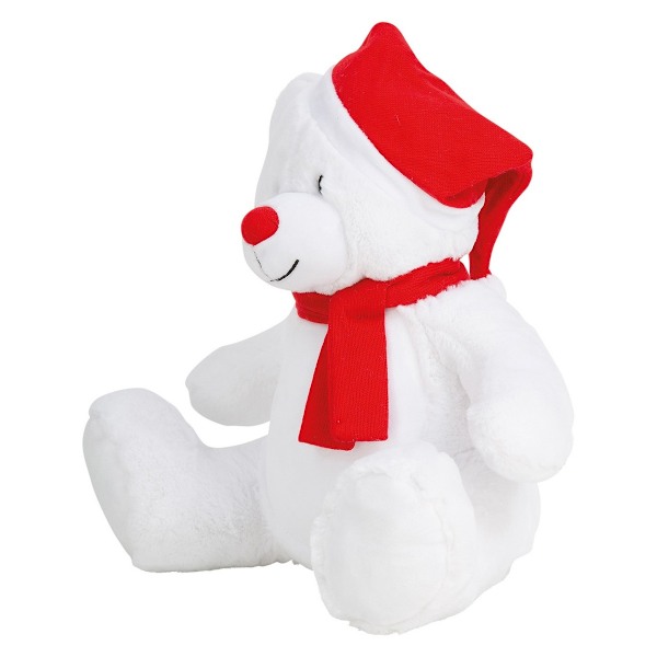 Mumbles Zippie Jul Nallebjörn En Storlek Vit/Röd White/Red One Size