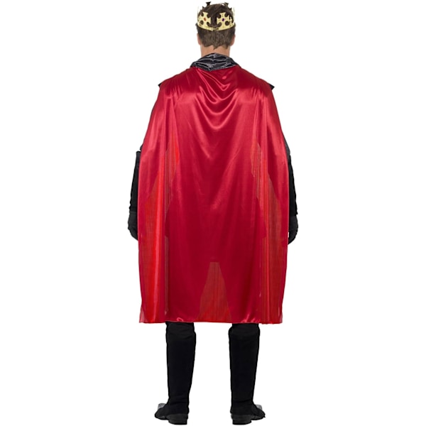 Smiffys Deluxe Kung Arthur Kostymset för Män M Svart/Röd Black/Red M