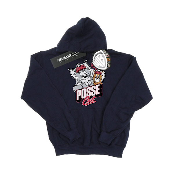 Tom And Jerry Dam/Damer Posse Katt Hoodie XXL Marinblå Navy Blue XXL